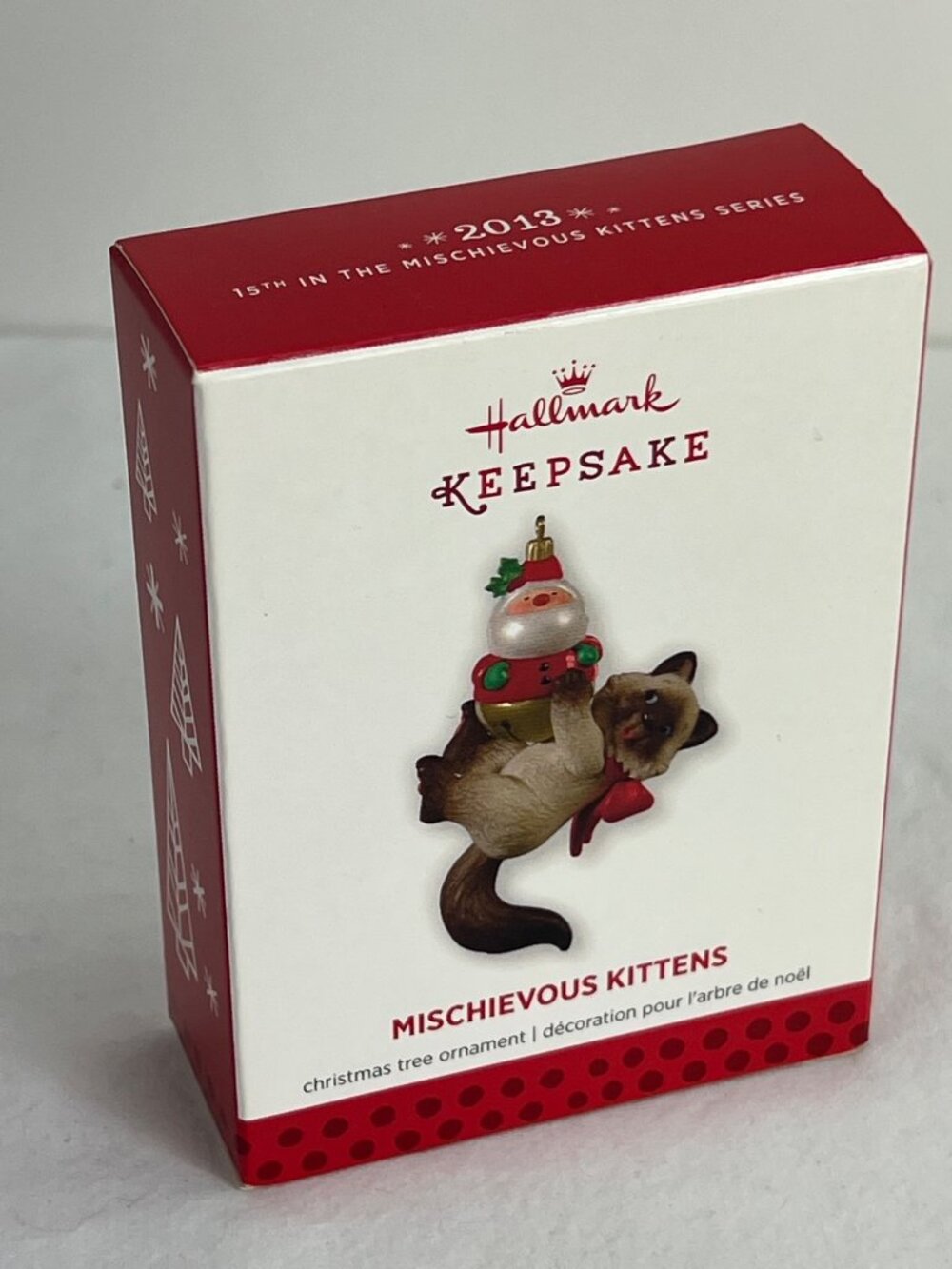 Hallmark Keepsake 2013 Mischievous Kittens Ornament 15th in Series Christmas Dec
